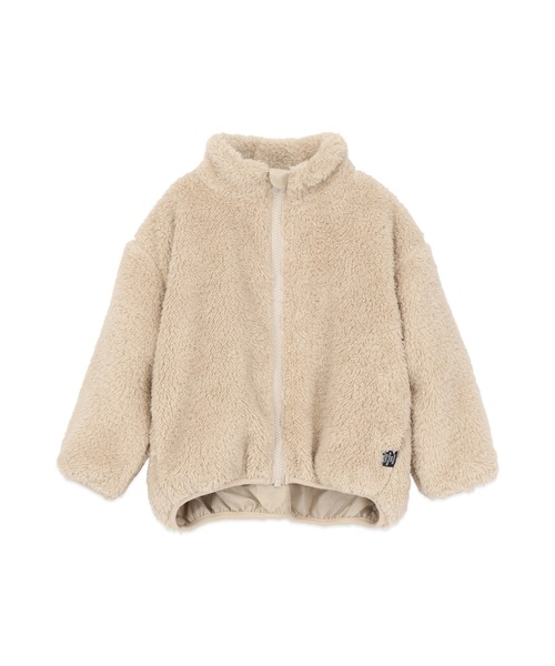PUPPAPUPO（プッパプーポ）の「ボア ブルゾン（ブルゾン・キッズ・ブラック/ベージュ/グレイッシュベージュ・80/90/100/110/120/130/140）」の14枚目の写真