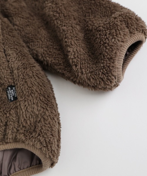 PUPPAPUPO（プッパプーポ）の「ボア ブルゾン（ブルゾン・キッズ・ブラック/ベージュ/グレイッシュベージュ・80/90/100/110/120/130/140）」の17枚目の写真