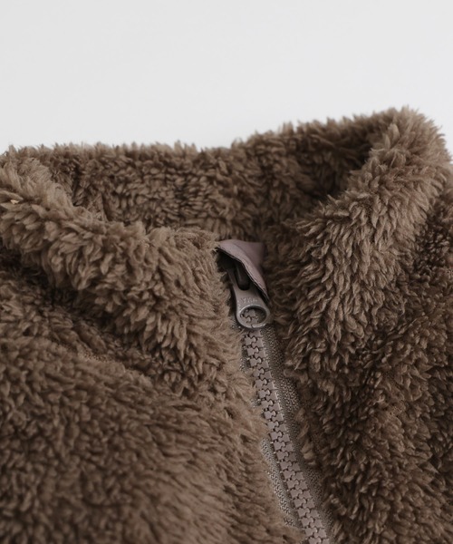 PUPPAPUPO（プッパプーポ）の「ボア ブルゾン（ブルゾン・キッズ・ブラック/ベージュ/グレイッシュベージュ・80/90/100/110/120/130/140）」の20枚目の写真