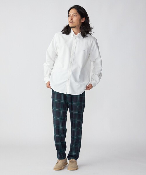 SHIPS（シップス）の「*SHIPS: 防シワ・吸水速乾・UVケア Drymix(R) ワンポイント ロゴ オックスフォード ボタンダウン シャツ（シャツ/ブラウス・メンズ・ホワイト/ライトグレー/ライトブルー・SMALL/MEDIUM/LARGE/X-LARGE/XX-LARGE）」の6枚目の写真