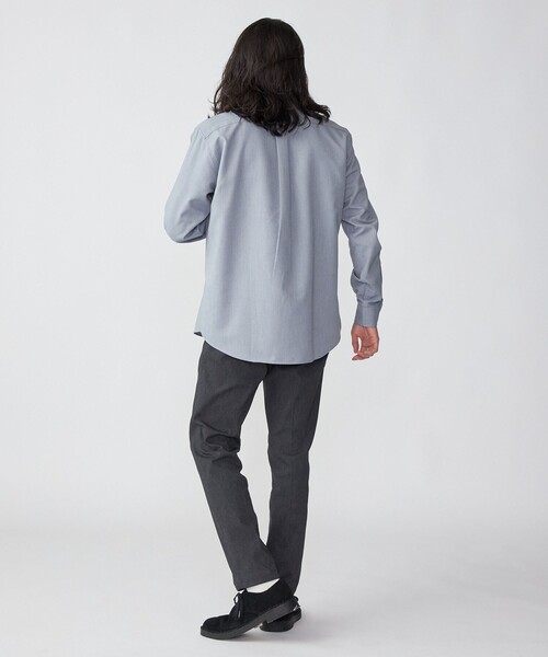 SHIPS（シップス）の「*SHIPS: 防シワ・吸水速乾・UVケア Drymix(R) ワンポイント ロゴ オックスフォード ボタンダウン シャツ（シャツ/ブラウス・メンズ・ホワイト/ライトグレー/ライトブルー・SMALL/MEDIUM/LARGE/X-LARGE/XX-LARGE）」の9枚目の写真
