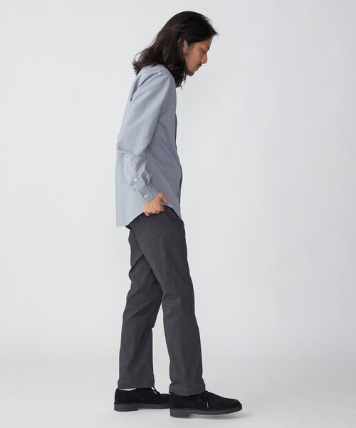 SHIPS（シップス）の「*SHIPS: 防シワ・吸水速乾・UVケア Drymix(R) ワンポイント ロゴ オックスフォード ボタンダウン シャツ（シャツ/ブラウス・メンズ・ホワイト/ライトグレー/ライトブルー・SMALL/MEDIUM/LARGE/X-LARGE/XX-LARGE）」の4枚目の写真