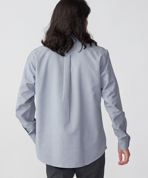 SHIPS（シップス）の「*SHIPS: 防シワ・吸水速乾・UVケア Drymix(R) ワンポイント ロゴ オックスフォード ボタンダウン シャツ（シャツ/ブラウス・メンズ・ホワイト/ライトグレー/ライトブルー・SMALL/MEDIUM/LARGE/X-LARGE/XX-LARGE）」の13枚目の写真