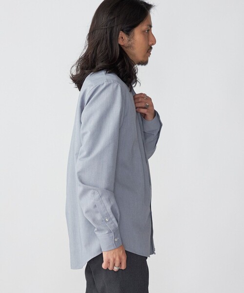 SHIPS（シップス）の「*SHIPS: 防シワ・吸水速乾・UVケア Drymix(R) ワンポイント ロゴ オックスフォード ボタンダウン シャツ（シャツ/ブラウス・メンズ・ホワイト/ライトグレー/ライトブルー・SMALL/MEDIUM/LARGE/X-LARGE/XX-LARGE）」の14枚目の写真