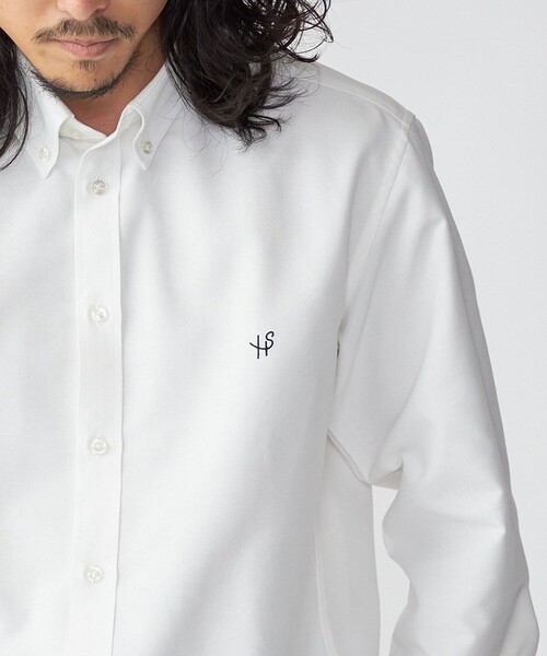 SHIPS（シップス）の「*SHIPS: 防シワ・吸水速乾・UVケア Drymix(R) ワンポイント ロゴ オックスフォード ボタンダウン シャツ（シャツ/ブラウス・メンズ・ホワイト/ライトグレー/ライトブルー・SMALL/MEDIUM/LARGE/X-LARGE/XX-LARGE）」の16枚目の写真