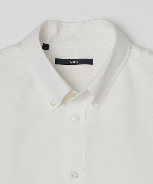 SHIPS（シップス）の「*SHIPS: 防シワ・吸水速乾・UVケア Drymix(R) ワンポイント ロゴ オックスフォード ボタンダウン シャツ（シャツ/ブラウス・メンズ・ホワイト/ライトグレー/ライトブルー・SMALL/MEDIUM/LARGE/X-LARGE/XX-LARGE）」の21枚目の写真