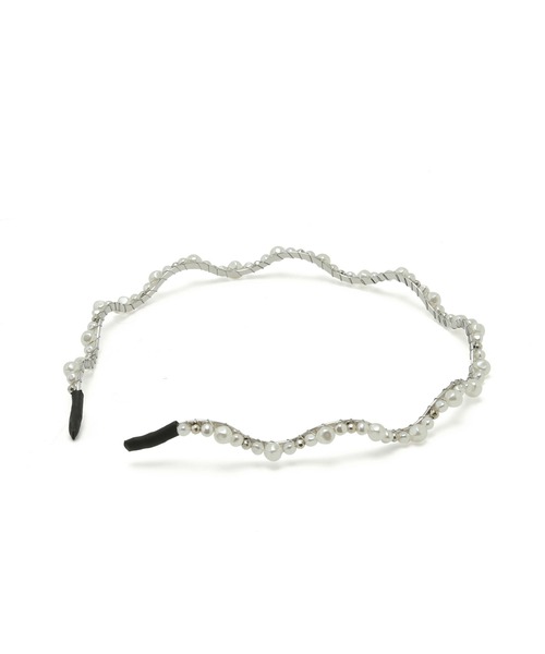 ROPE' PICNIC(ロペピクニック)の「パールウェーブメタルカチューシャ(カチューシャ・レディース・ゴールド/シルバー・FREE)」の3枚目の写真