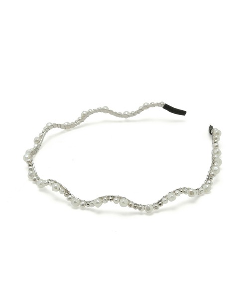 ROPE' PICNIC(ロペピクニック)の「パールウェーブメタルカチューシャ(カチューシャ・レディース・ゴールド/シルバー・FREE)」の6枚目の写真