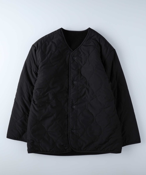 HONEYSUCKLE ROSE（ハニーサックルローズ）の「【HONEYSUCKLE ROSE】リバーシブルボアコート（ダウンジャケット/コート・レディース・ブラック/オフホワイト・L/M）」の5枚目の写真