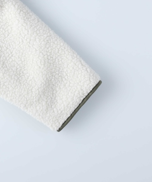 HONEYSUCKLE ROSE（ハニーサックルローズ）の「【HONEYSUCKLE ROSE】リバーシブルボアコート（ダウンジャケット/コート・レディース・ブラック/オフホワイト・L/M）」の8枚目の写真