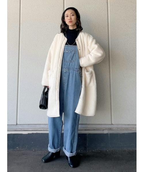 HONEYSUCKLE ROSE（ハニーサックルローズ）の「【HONEYSUCKLE ROSE】リバーシブルボアコート（ダウンジャケット/コート・レディース・ブラック/オフホワイト・L/M）」の22枚目の写真