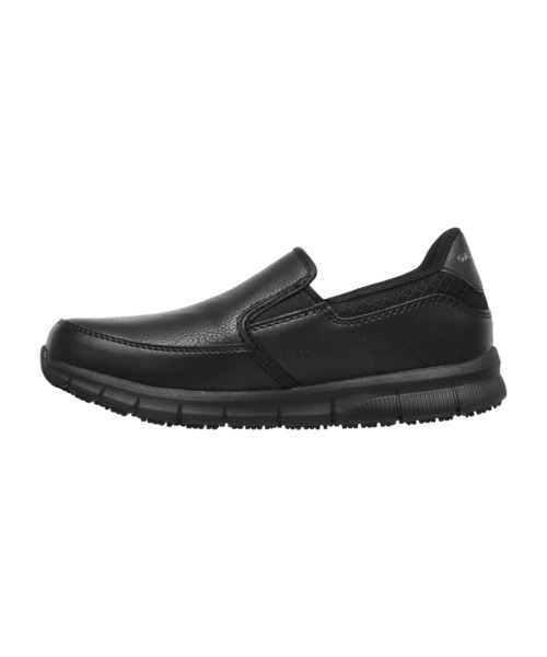 SKECHERS(スケッチャーズ)の「SKECHERS WORK RELAXED FIT: NAMPA - ANNOD SR / スケッチャーズ リラックスド フィット : ナンパ アノッド エスアール(スリッポン・レディース・ブラック・22cm/22.5cm/23.5cm/24cm/24.5cm/25cm/23cm/25.5cm/26cm)」の4枚目の写真