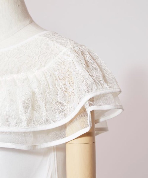 Maunaloa(マウナロア)の「【Maunaloa】レースフリルトップス(その他トップス・レディース・ホワイト/ブラック・L/M)」の3枚目の写真