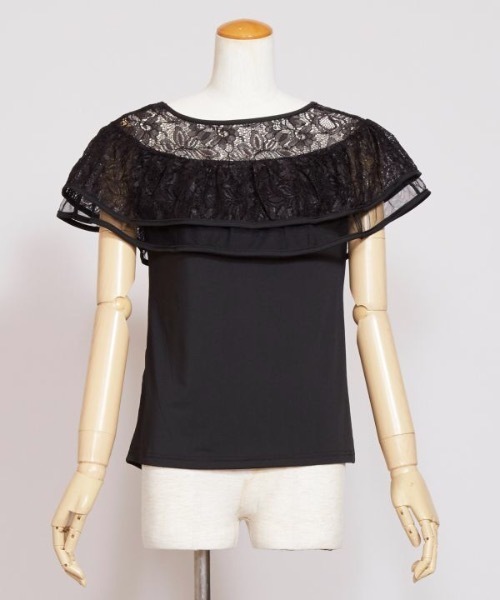 Maunaloa(マウナロア)の「【Maunaloa】レースフリルトップス(その他トップス・レディース・ホワイト/ブラック・L/M)」の11枚目の写真
