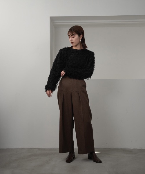 I_am（アイアム）の「back ribbon shaggy blouse（シャツ/ブラウス・レディース・ブラック・FREE）」の6枚目の写真