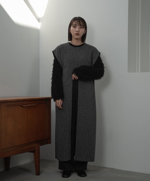 I_am（アイアム）の「back ribbon shaggy blouse（シャツ/ブラウス・レディース・ブラック・FREE）」の7枚目の写真
