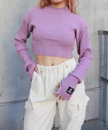 FIG&VIPER | クロップドリブニットTOP(ニット/セーター)