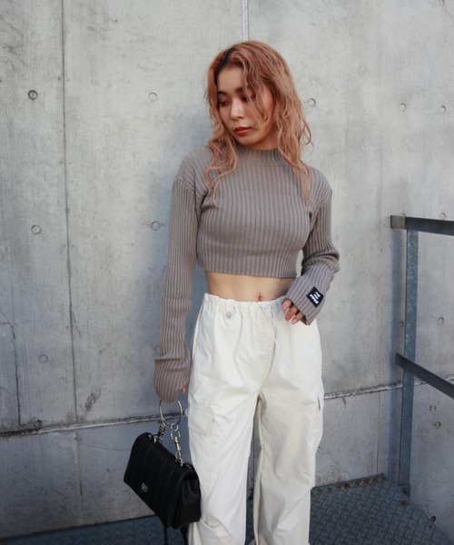 FIG&VIPER（フィグアンドバイパー）の「クロップドリブニットTOP