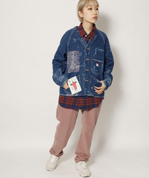 CAL O LINE（キャルオーライン）の「CAL O LINE/キャルオーライン BANDANA ENGINEERS JACKET エンジニアジャケット（デニムジャケット・メンズ・ブルー・M/L/XL）」の17枚目の写真