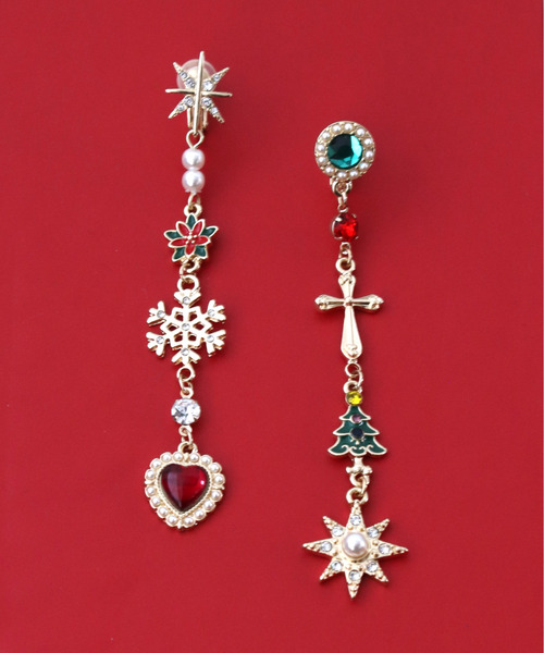 Three Four Time（ｽﾘｰﾌｫｰﾀｲﾑ）の「Christmasチャームイヤリング（イヤリング・レディース・その他・FREE）」の6枚目の写真