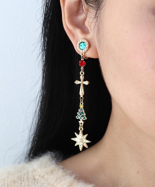 Three Four Time（ｽﾘｰﾌｫｰﾀｲﾑ）の「Christmasチャームイヤリング（イヤリング・レディース・その他・FREE）」の15枚目の写真