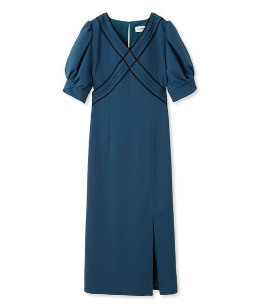 LILY BROWN（リリーブラウン）の「【限定サイズあり】クロスデザインワンピース（ワンピース・レディース・チェック/ブラック/グリーン・0/1/00）」の7枚目の写真