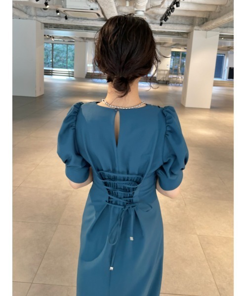 LILY BROWN（リリーブラウン）の「【限定サイズあり】クロスデザインワンピース（ワンピース・レディース・チェック/ブラック/グリーン・0/1/00）」の20枚目の写真