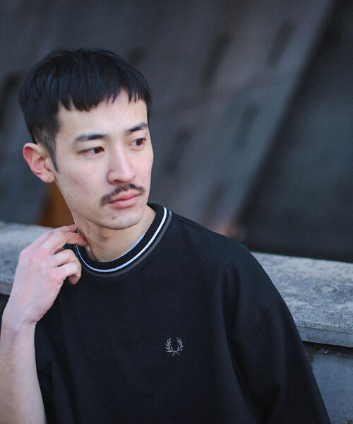 FRED PERRY × BEAMS / 別注 オーバーサイズ ピケ Tシャツ BEAMS（ビームス）【別注】FRED PERRY / オーバーサイズ ピケ T