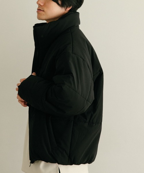 ITEMS URBANRESEARCH（アイテムズ アーバンリサーチ）の「スタンドカラー 中綿ブルゾン（ダウンジャケット/コート・メンズ・レッド系その他/チャコールグレー/ブラック・MEDIUM/LARGE）」の12枚目の写真