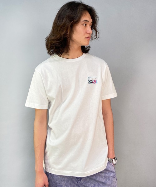 BILLABONG(ビラボン)の「BILLABONG/ビラボン DECAL CUT/ブランドロゴ バックプリントTシャツ/半袖Tシャツ BD011-203(Tシャツ/カットソー・メンズ・ホワイト×ブラック/ホワイト×ブルー/ブラック・XL/XXL/M/S/L)」の4枚目の写真