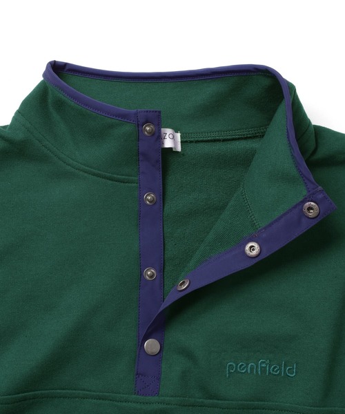 GLAZOS（グラソス）の「【Penfield】ミニ裏毛・ハイネックアノラック刺繍スウェット（スウェット・キッズ・オートミール/ネイビー/グリーン・160cm/170cm/150cm/140cm）」の9枚目の写真