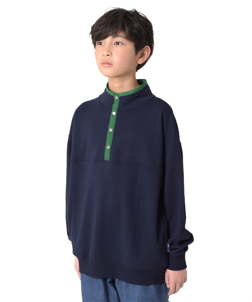 GLAZOS（グラソス）の「【Penfield】ミニ裏毛・ハイネックアノラック刺繍スウェット（スウェット・キッズ・オートミール/ネイビー/グリーン・160cm/170cm/150cm/140cm）」の6枚目の写真