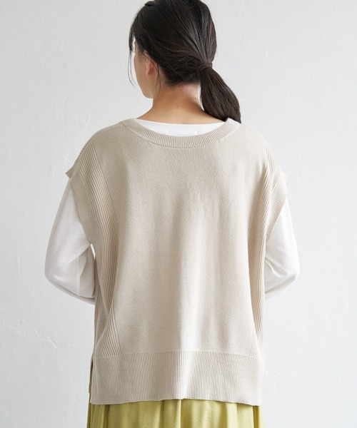 ikka(イッカ)の「【2点セット】3WAYニットベストアンサンブル(アンサンブル・レディース・ミント/ベージュ/ブラック/ネイビー/スカイブルー・M/L/S)」の18枚目の写真
