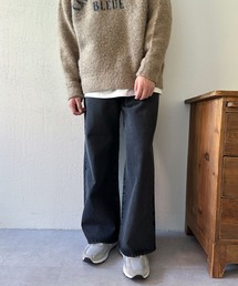 【新色追加!!】USAコットンデニムワイドパンツ
