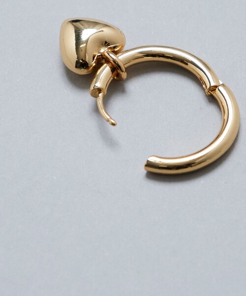 Firsthand（ファーストハンド）の「Firsthand/ファーストハンド 2wayハートフープピアス（ピアス（両耳用）・レディース・ゴールド/シルバー・ONE SIZE）」の4枚目の写真