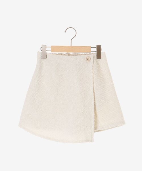 MAJESTIC LEGON（マジェスティックレゴン）の「ツイードラップショートパンツ（その他パンツ・レディース・ブラック/アイボリー・MEDIUM）」の12枚目の写真