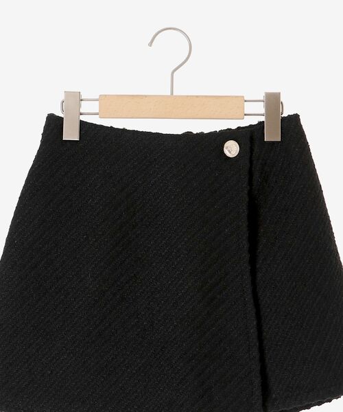 MAJESTIC LEGON（マジェスティックレゴン）の「ツイードラップショートパンツ（その他パンツ・レディース・ブラック/アイボリー・MEDIUM）」の9枚目の写真