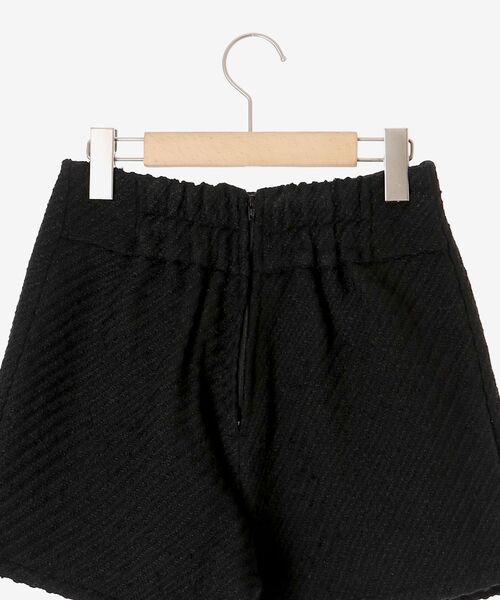 MAJESTIC LEGON（マジェスティックレゴン）の「ツイードラップショートパンツ（その他パンツ・レディース・ブラック/アイボリー・MEDIUM）」の8枚目の写真