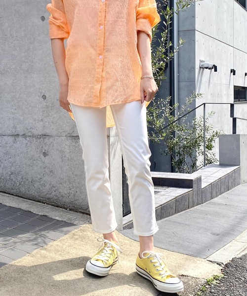 NANEA(ナネア)の「アンクル丈スリムパンツ(その他パンツ・レディース・グレイッシュブルー/カーキ/ブラック/ホワイト・X-SMALL/SMALL/LARGE/MEDIUM)」の22枚目の写真