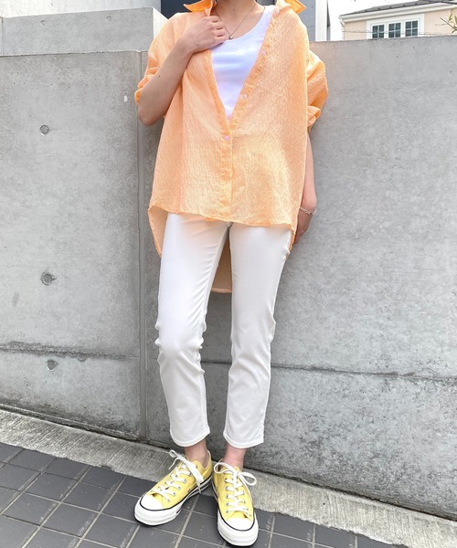 NANEA(ナネア)の「アンクル丈スリムパンツ(その他パンツ・レディース・グレイッシュブルー/カーキ/ブラック/ホワイト・X-SMALL/SMALL/LARGE/MEDIUM)」の21枚目の写真