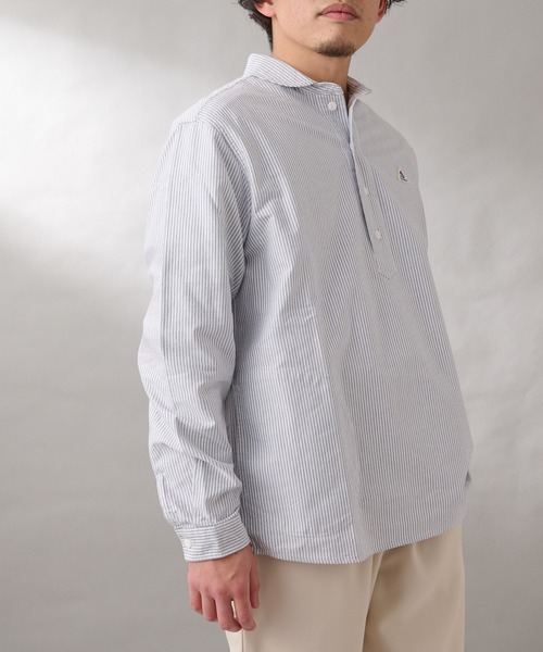 GEVACO(ゲバコ)の「【GEVACO / ゲバコ】オックスオーバーショールカラー長袖シャツ(シャツ/ブラウス・メンズ・ブルー/ブラック/ホワイト/ピンク/ブラック系その他・M/L)」の9枚目の写真