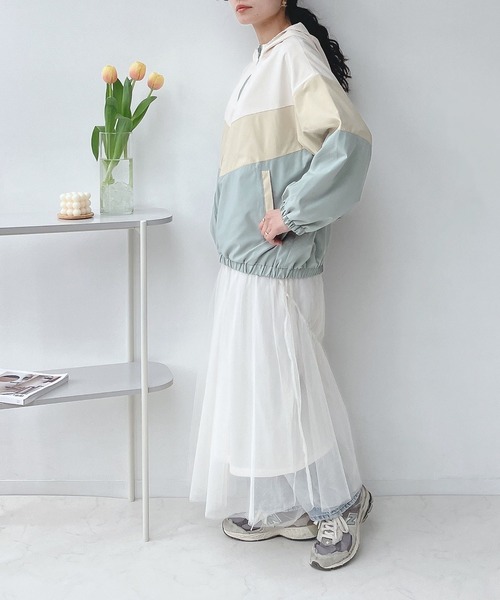 AS KNOW AS plus(アズノゥアズプラス)の「○配色切り替え マウンテンパーカー(マウンテンパーカー・レディース・ブラック系/グリーン系/ネイビー系・FREE)」の20枚目の写真