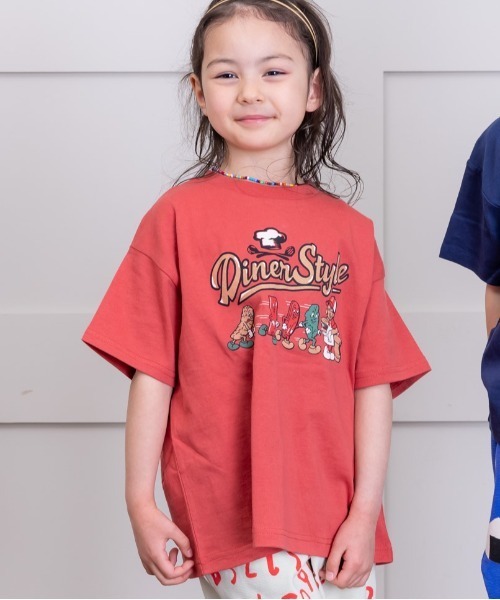 Life Support Products(ライフサポートプロダクツ)の「半袖プリントTシャツ(80~150cm)(Tシャツ/カットソー・キッズ・チャコール/ホワイト/ネイビー/パープル/ライム/オフホワイト/グリーン/ライトブルー/ベージュ/レッド・80/90/95/100/110/120/130/140/150)」の10枚目の写真