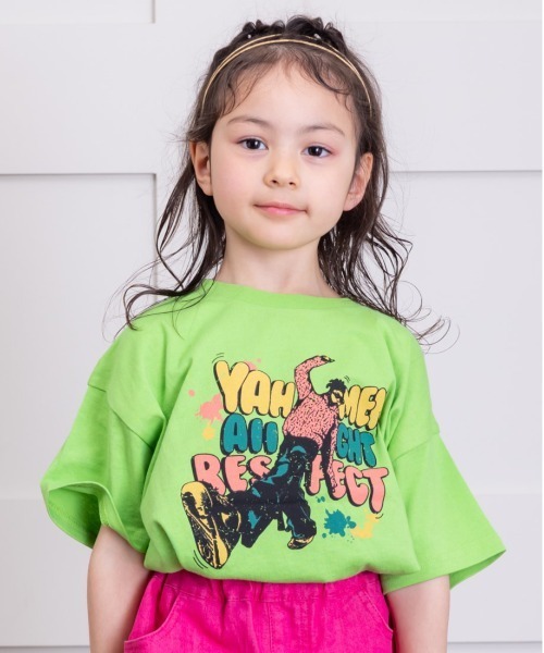 Life Support Products(ライフサポートプロダクツ)の「半袖プリントTシャツ(80~150cm)(Tシャツ/カットソー・キッズ・チャコール/ホワイト/ネイビー/パープル/ライム/オフホワイト/グリーン/ライトブルー/ベージュ/レッド・80/90/95/100/110/120/130/140/150)」の6枚目の写真