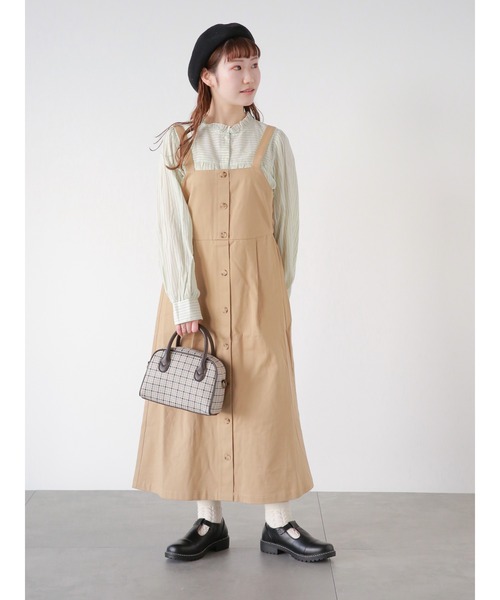 ehka sopo(エヘカソポ)の「チェックボストンショルダーバッグ(ショルダーバッグ・レディース・ベージュ/モカ/ダークブラウン/ブラウン・フリ-)」の9枚目の写真