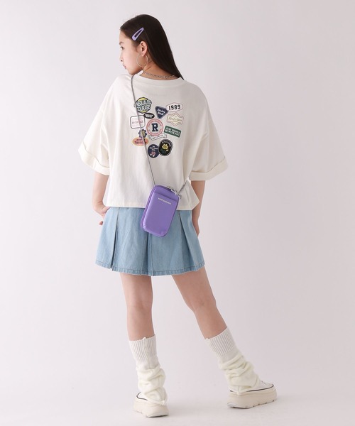 repipi armario(レピピ アルマリオ)の「ワッペンワイドルーズT(Tシャツ/カットソー・キッズ・グリーン/ブラック/アイボリー/杢グレー/パープル/ライム・SMALL/MEDIUM/LARGE)」の8枚目の写真