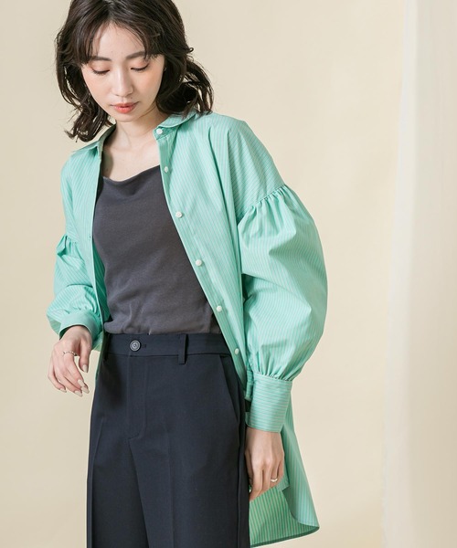 Gready Brilliant(グレディブリリアン)の「フライス2wayタンクトップ(タンクトップ・レディース・オフホワイト/ライトグレー/チャコールグレー/ブラック・38)」の5枚目の写真