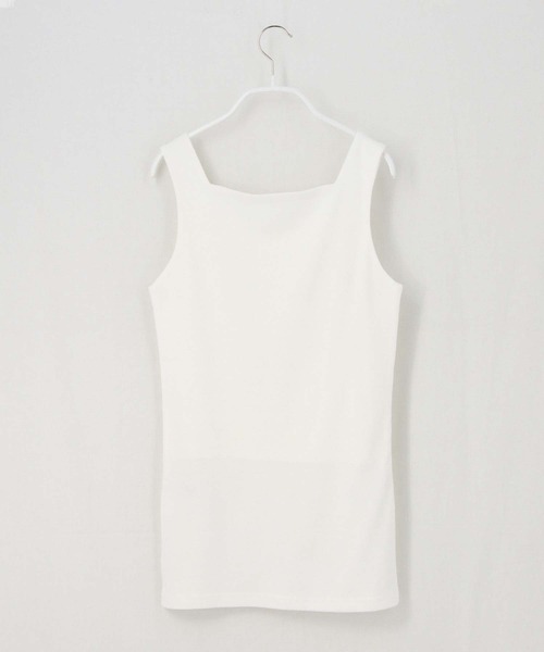 Gready Brilliant(グレディブリリアン)の「フライス2wayタンクトップ(タンクトップ・レディース・オフホワイト/ライトグレー/チャコールグレー/ブラック・38)」の13枚目の写真