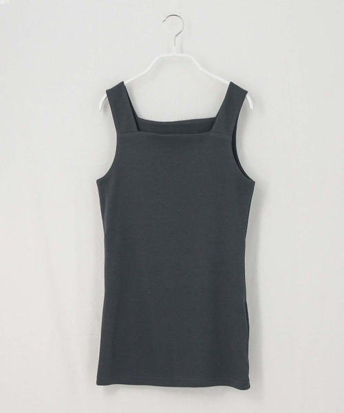 Gready Brilliant(グレディブリリアン)の「フライス2wayタンクトップ(タンクトップ・レディース・オフホワイト/ライトグレー/チャコールグレー/ブラック・38)」の11枚目の写真
