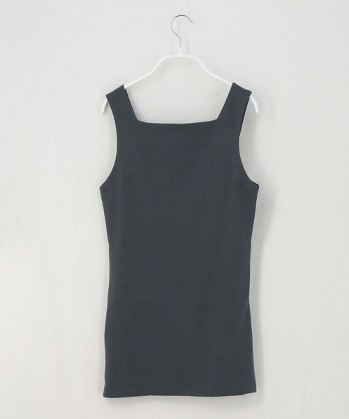 Gready Brilliant(グレディブリリアン)の「フライス2wayタンクトップ(タンクトップ・レディース・オフホワイト/ライトグレー/チャコールグレー/ブラック・38)」の6枚目の写真